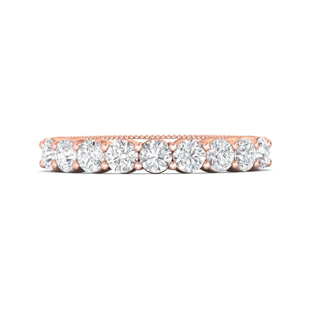 14K Gold Pink Vintage Wedding Band from the Vintage collection - DWBSP4-1.00_14KP