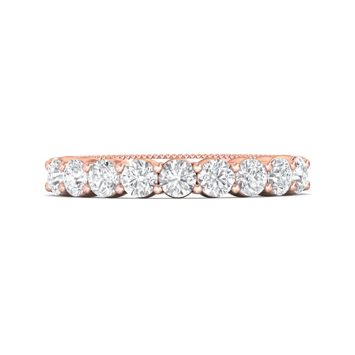 14K Gold Pink Vintage Wedding Band from the Vintage collection - DWBSP4-1.00_14KP