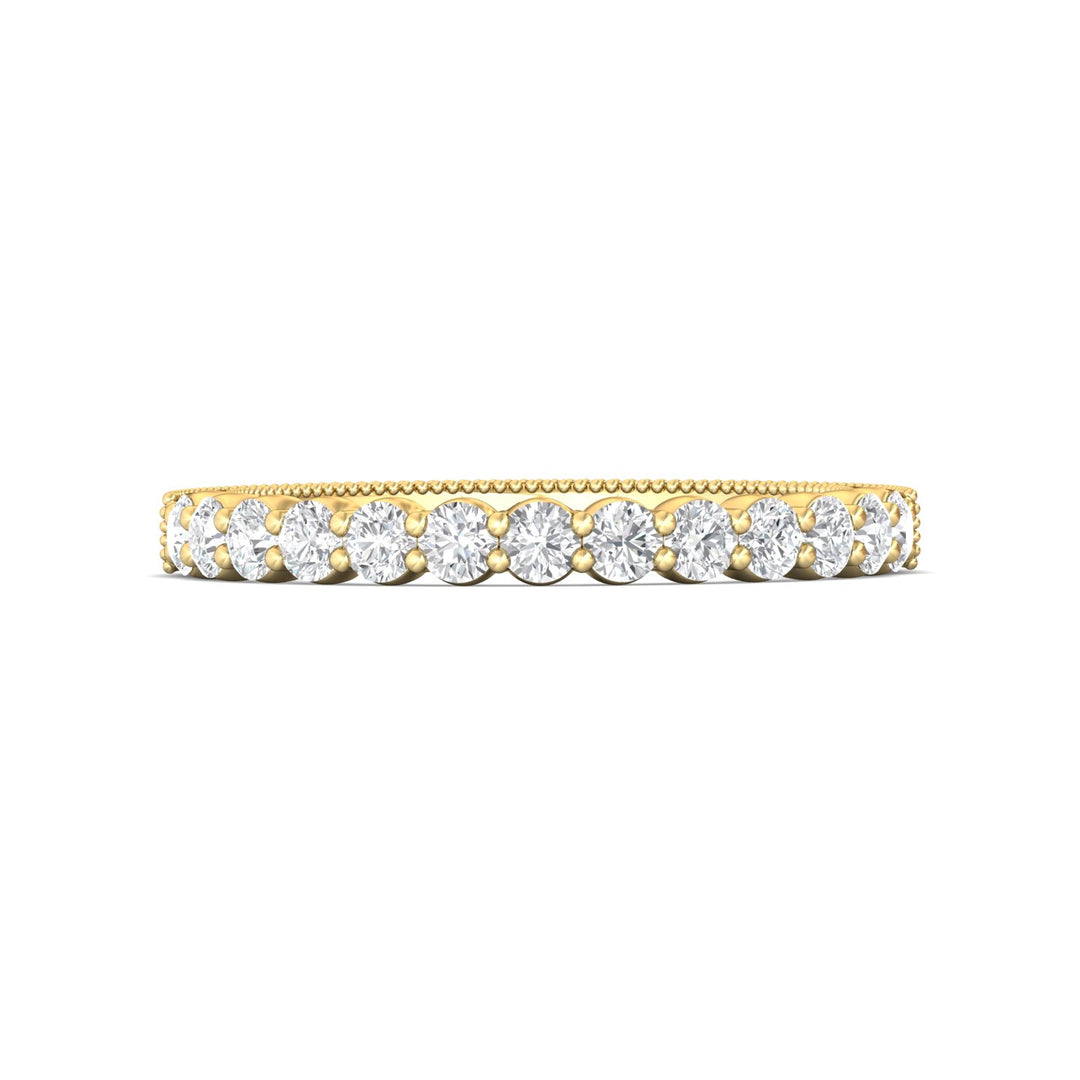 14K Gold Yellow Vintage Wedding Band from the Vintage collection - DWBSP4-.50_14KY