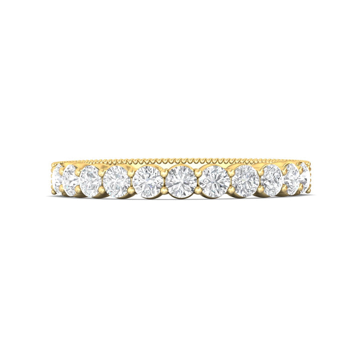 14K Gold Yellow Vintage Wedding Band from the Vintage collection - DWBSP4-.75_14KY