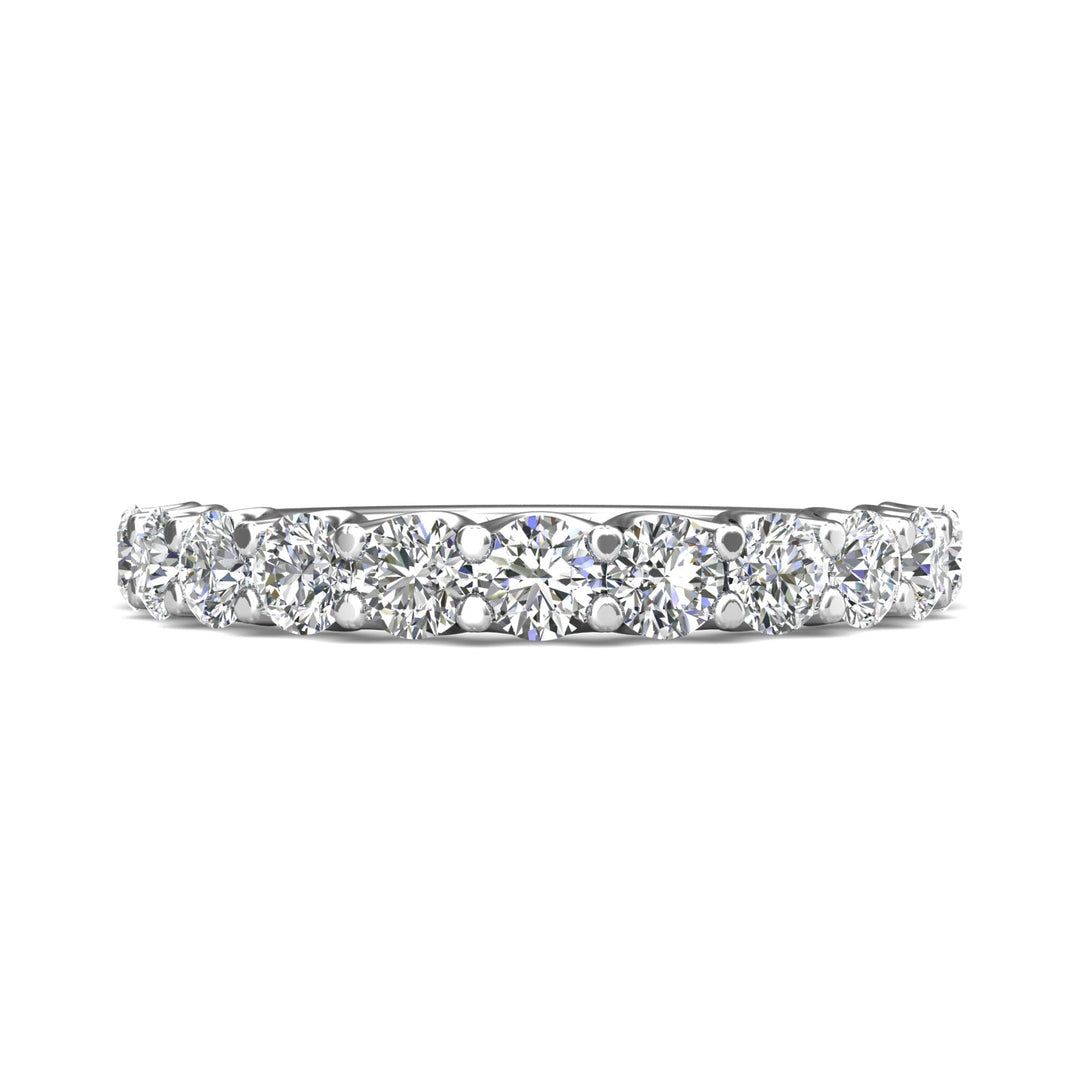 Channel/Shared Prong Wedding Band from the Channel/Shared Prong collection