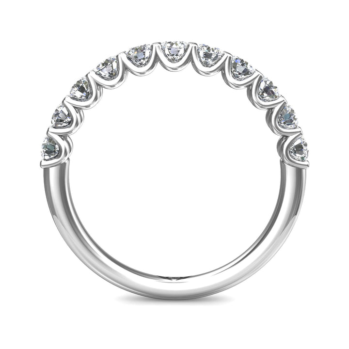 Channel/Shared Prong Wedding Band from the Channel/Shared Prong collection