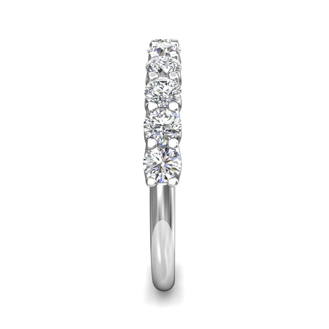 Channel/Shared Prong Wedding Band from the Channel/Shared Prong collection