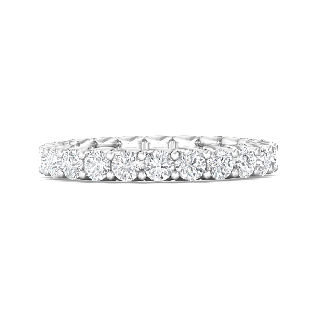 Channel/Shared Prong Wedding Band from the Channel/Shared Prong collection
