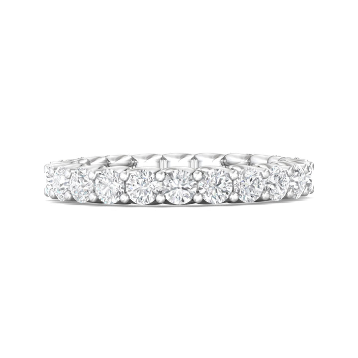 Channel/Shared Prong Wedding Band from the Channel/Shared Prong collection