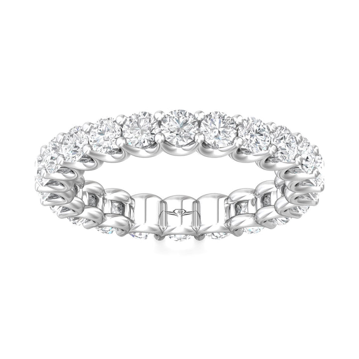 Channel/Shared Prong Wedding Band from the Channel/Shared Prong collection