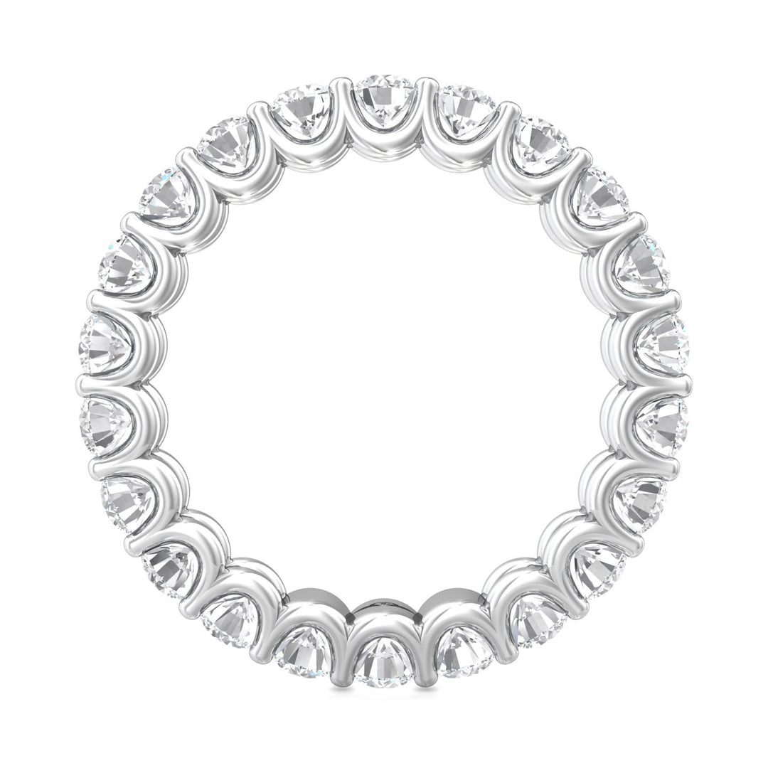 Channel/Shared Prong Wedding Band from the Channel/Shared Prong collection