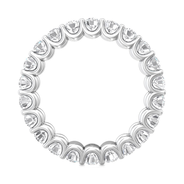 Channel/Shared Prong Wedding Band from the Channel/Shared Prong collection
