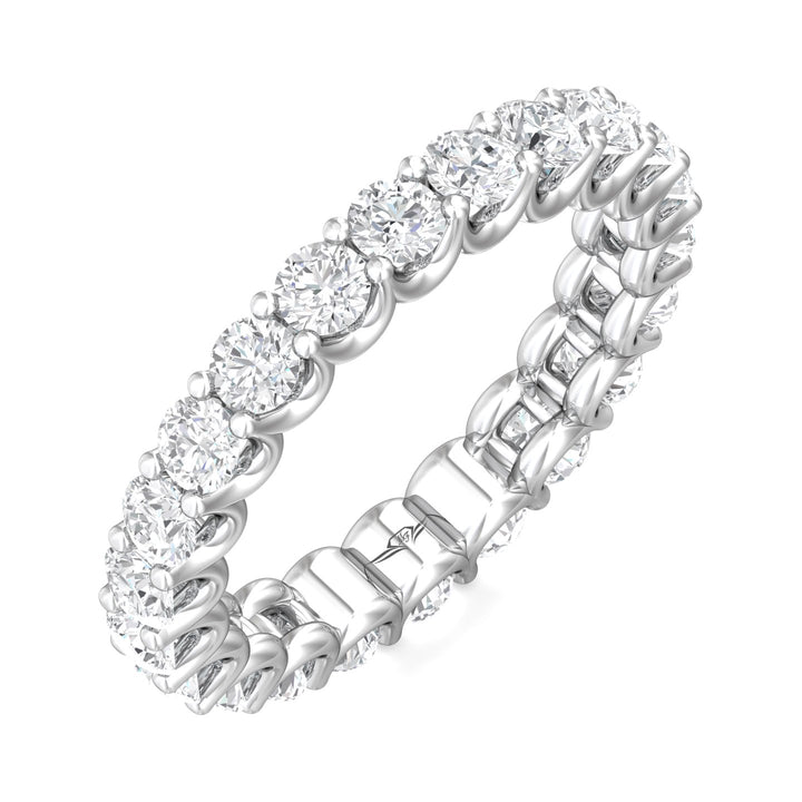 Channel/Shared Prong Wedding Band from the Channel/Shared Prong collection