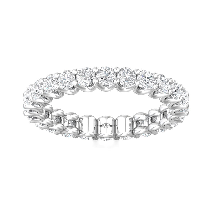 Channel/Shared Prong Wedding Band from the Channel/Shared Prong collection