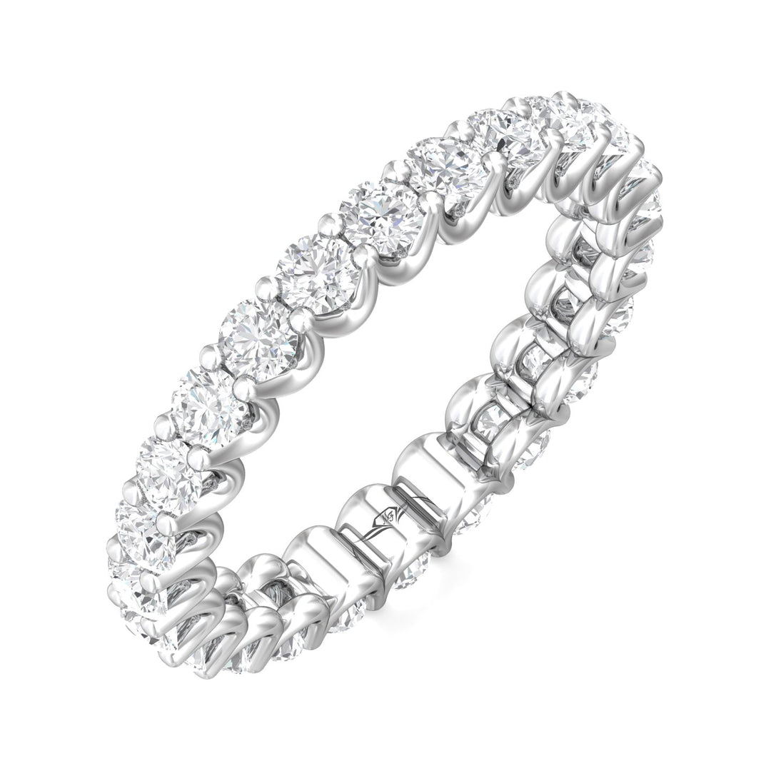 Channel/Shared Prong Wedding Band from the Channel/Shared Prong collection