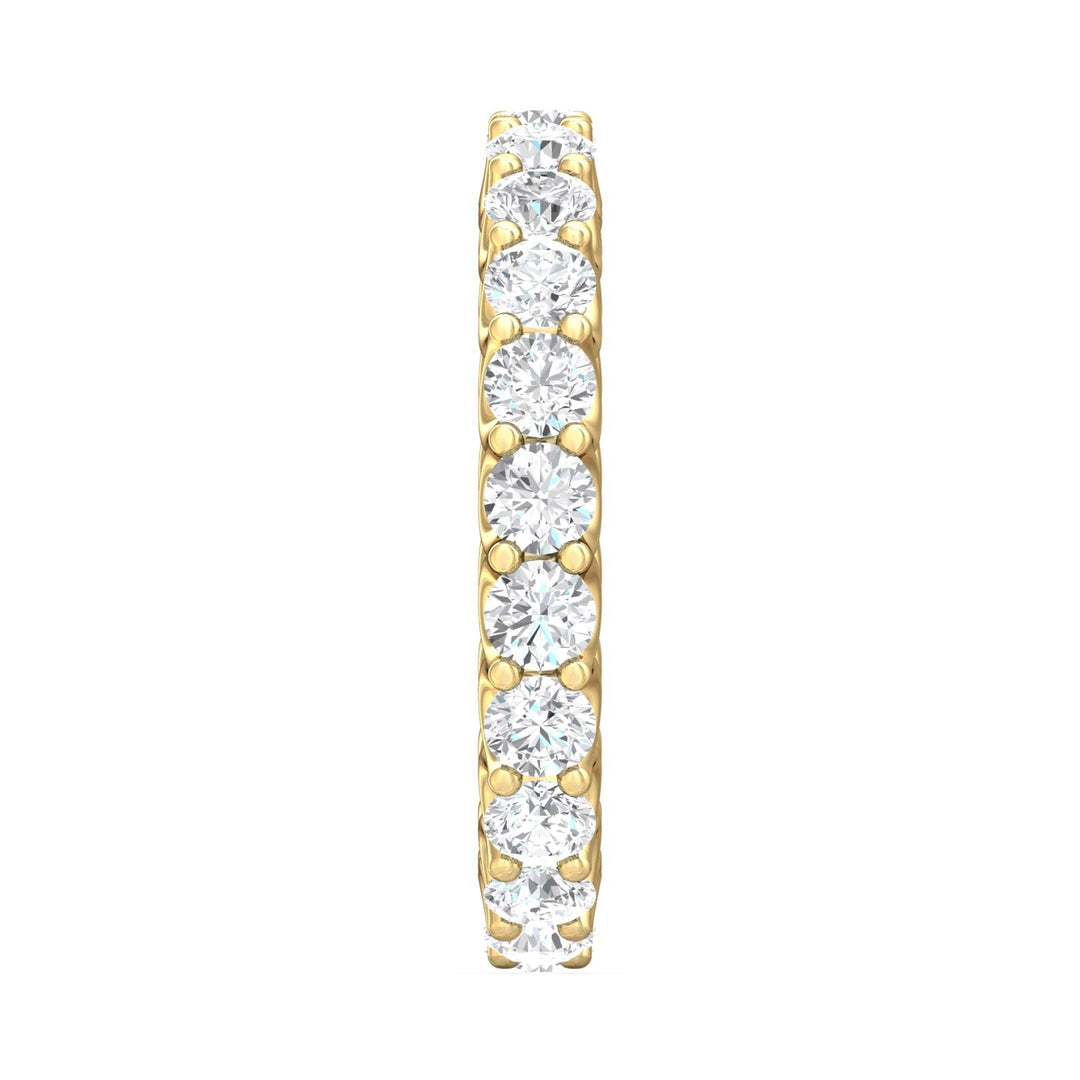 14K Gold Yellow Channel/Shared Prong Wedding Band from the Channel/Shared Prong collection - DWBSP7F-22-2.20_14KY