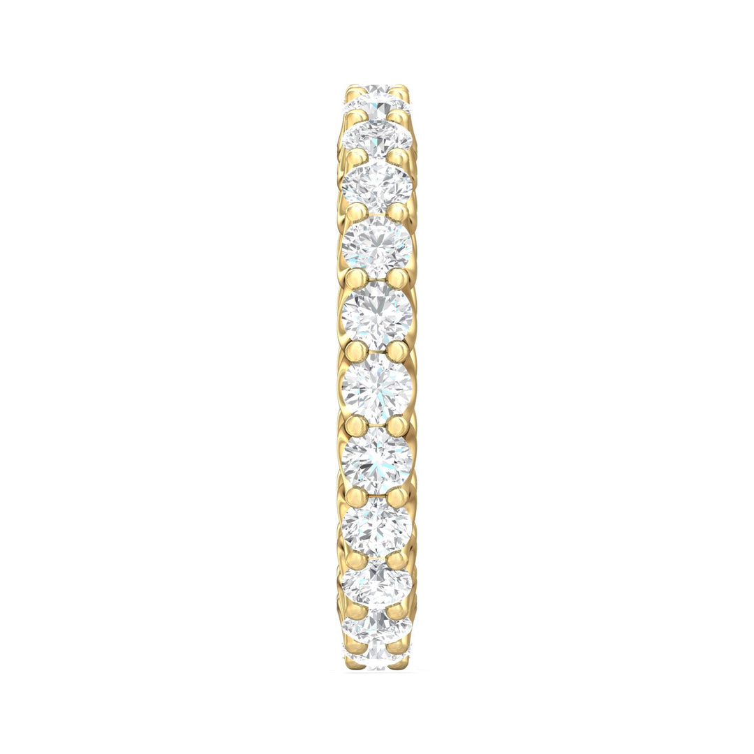 14K Gold Yellow Channel/Shared Prong Wedding Band from the Channel/Shared Prong collection - DWBSP7F-24-1.55_14KY