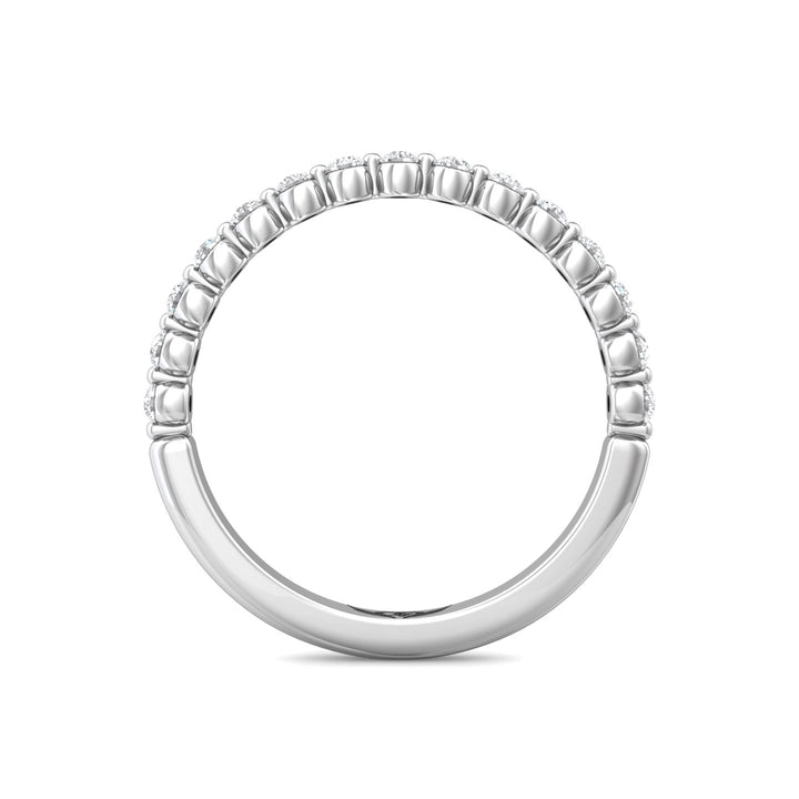 Channel/Shared Prong Wedding Band from the Channel/Shared Prong collection