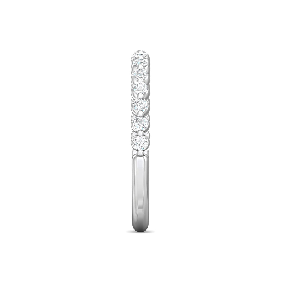 Channel/Shared Prong Wedding Band from the Channel/Shared Prong collection