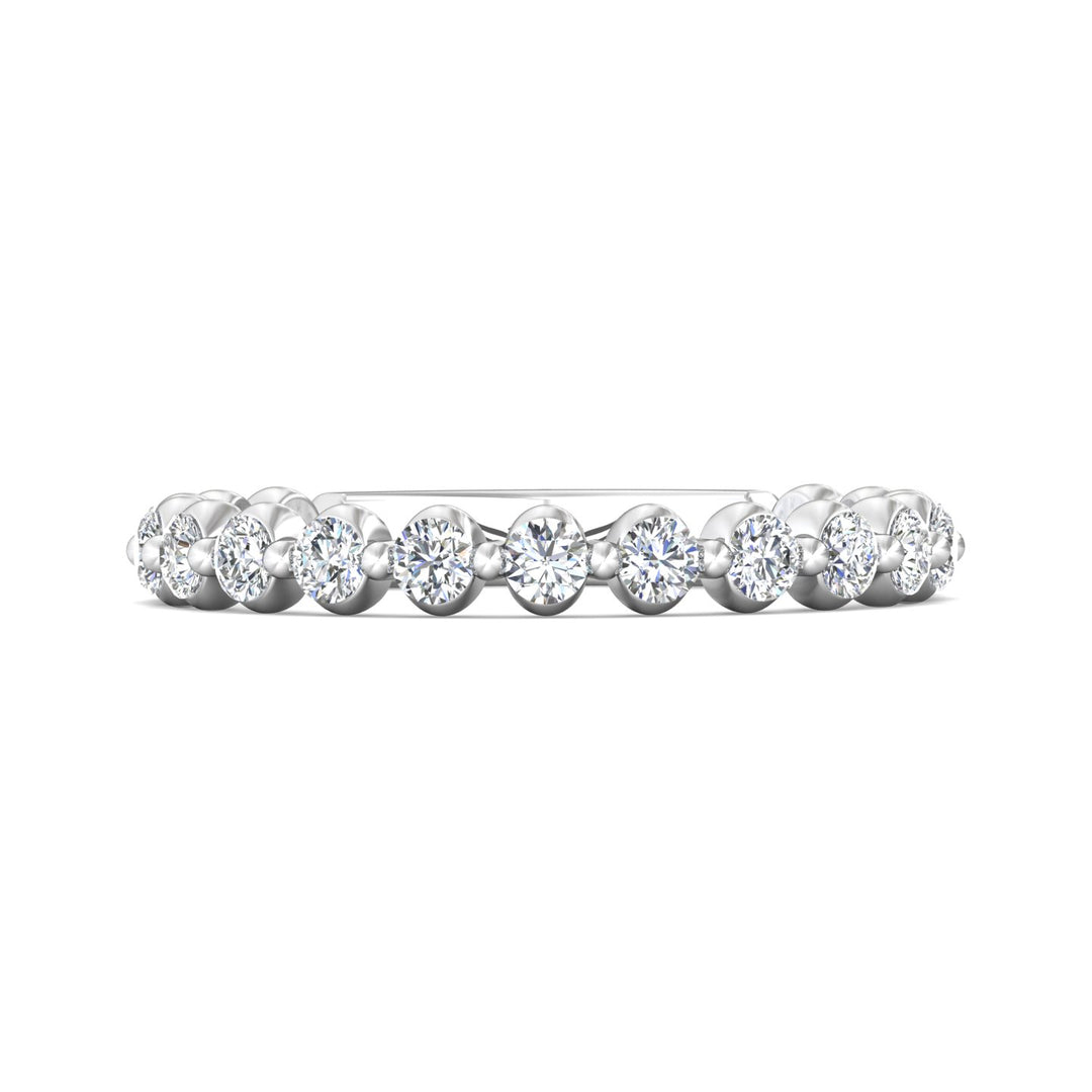 Channel/Shared Prong Wedding Band from the Channel/Shared Prong collection