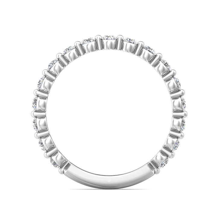 Channel/Shared Prong Wedding Band from the Channel/Shared Prong collection