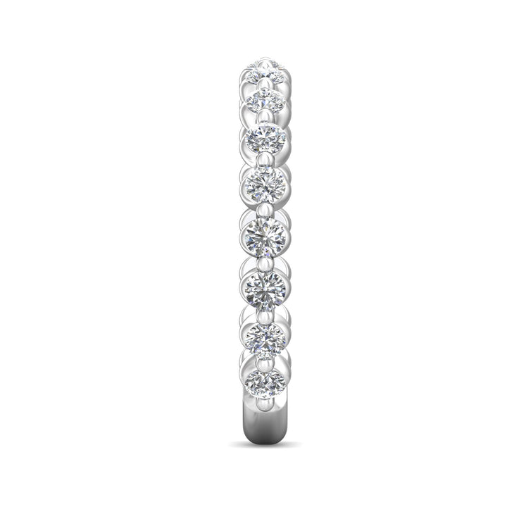 Channel/Shared Prong Wedding Band from the Channel/Shared Prong collection