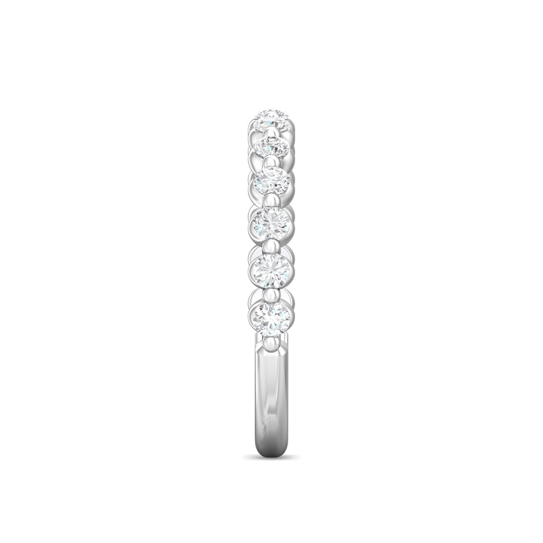 Channel/Shared Prong Wedding Band from the Channel/Shared Prong collection