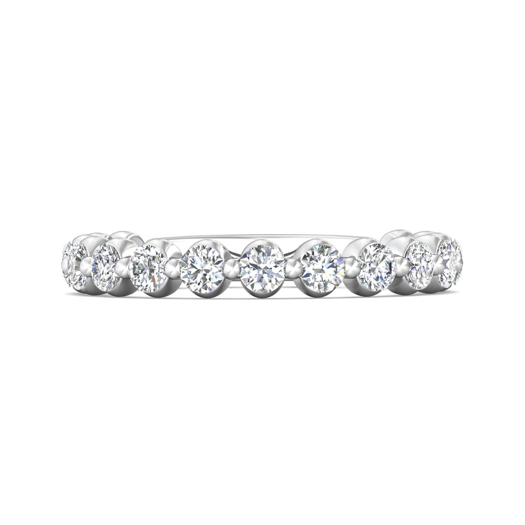 Channel/Shared Prong Wedding Band from the Channel/Shared Prong collection