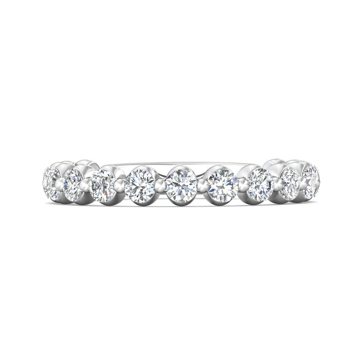 Channel/Shared Prong Wedding Band from the Channel/Shared Prong collection