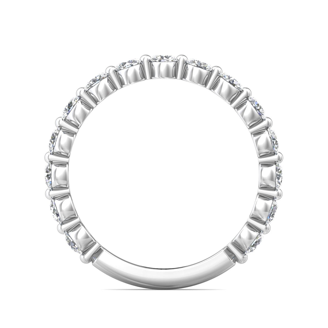 Channel/Shared Prong Wedding Band from the Channel/Shared Prong collection