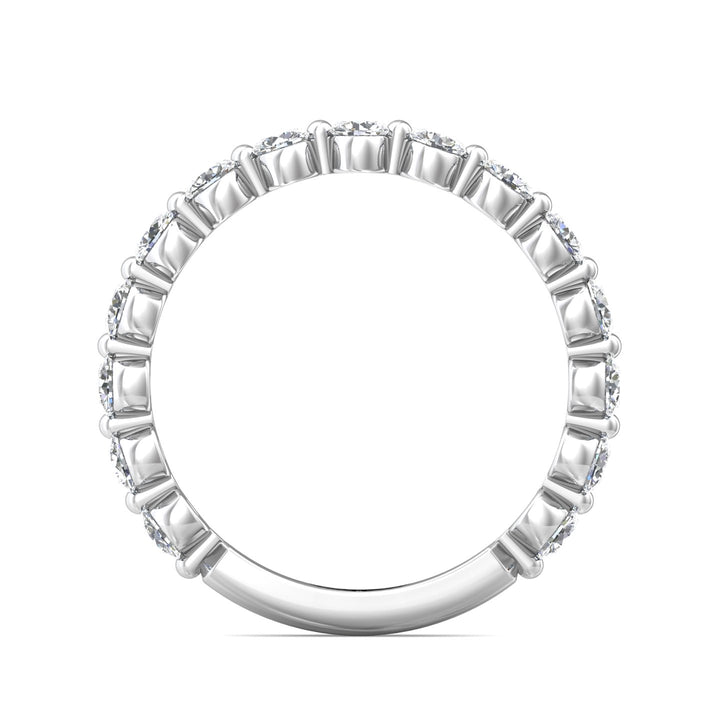 Channel/Shared Prong Wedding Band from the Channel/Shared Prong collection