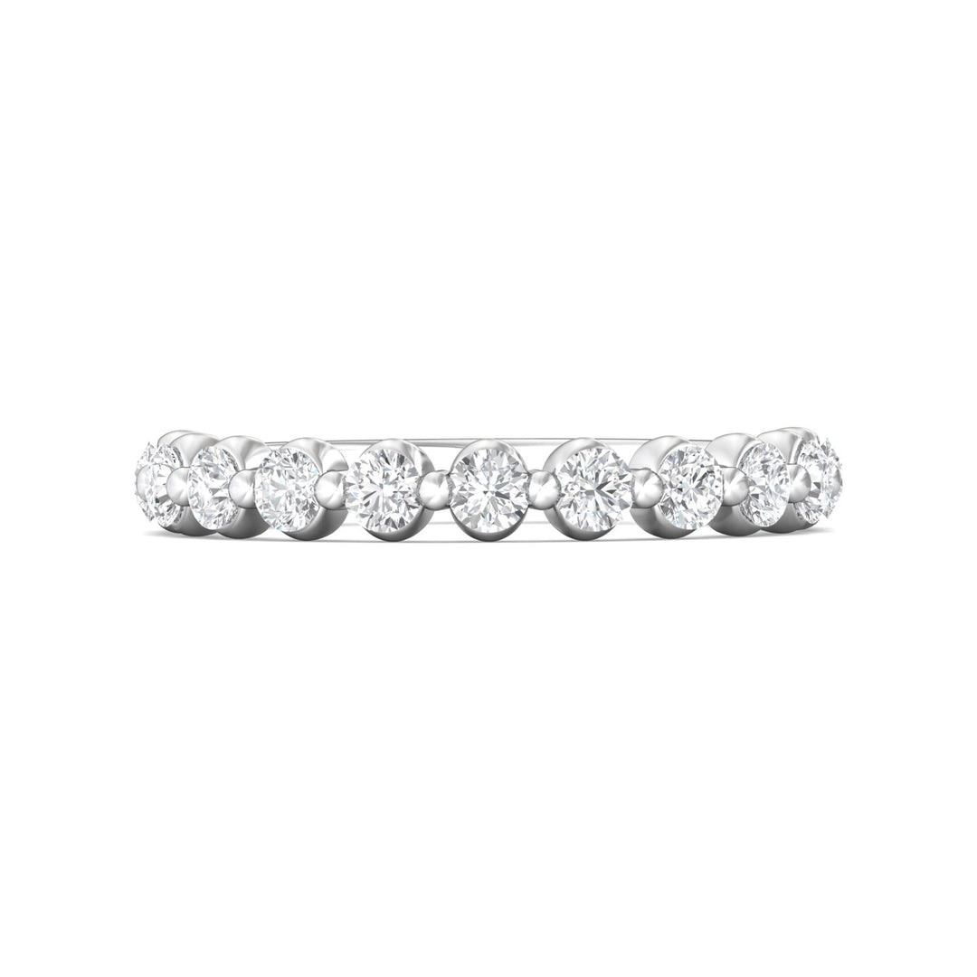 Channel/Shared Prong Wedding Band from the Channel/Shared Prong collection