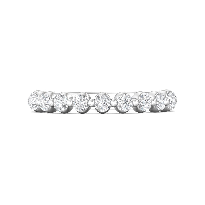 Channel/Shared Prong Wedding Band from the Channel/Shared Prong collection