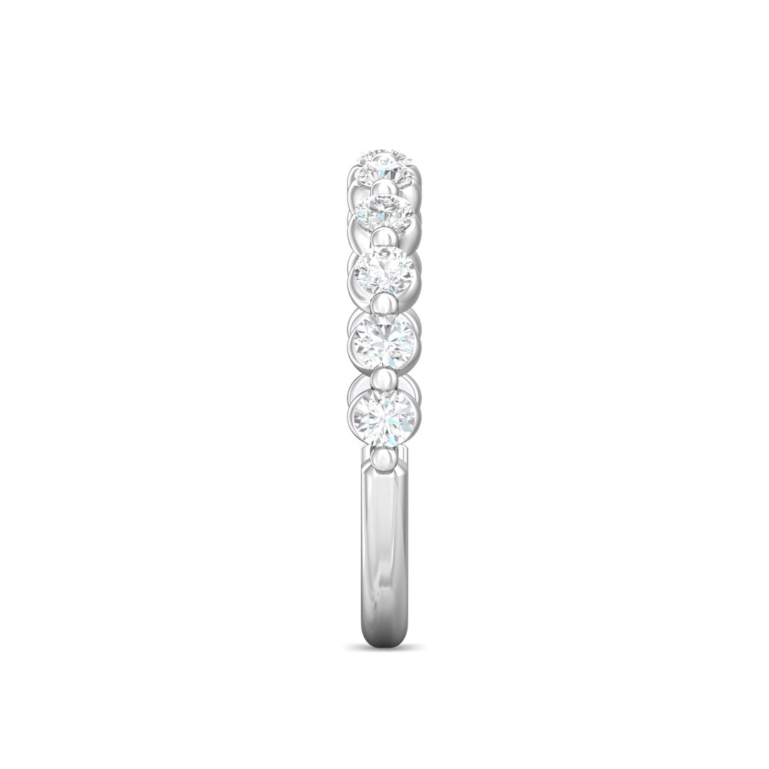 Channel/Shared Prong Wedding Band from the Channel/Shared Prong collection
