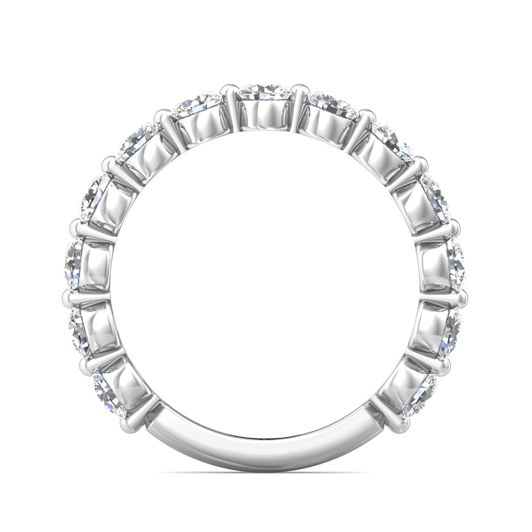 Channel/Shared Prong Wedding Band from the Channel/Shared Prong collection
