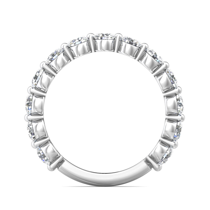 Channel/Shared Prong Wedding Band from the Channel/Shared Prong collection