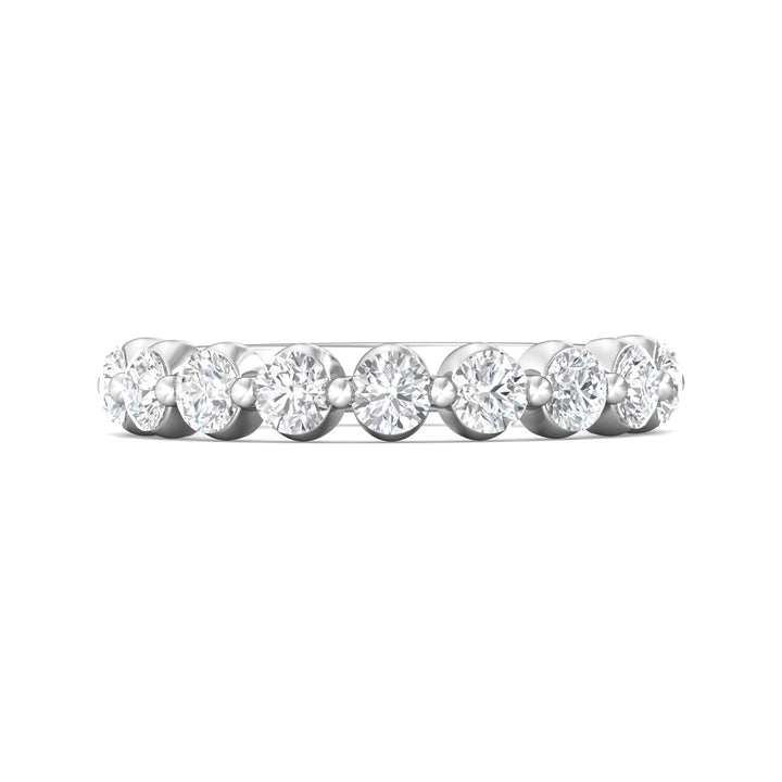 Channel/Shared Prong Wedding Band from the Channel/Shared Prong collection
