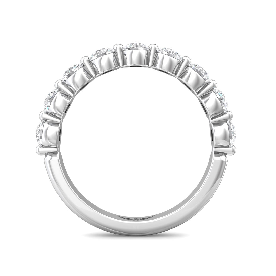 Channel/Shared Prong Wedding Band from the Channel/Shared Prong collection