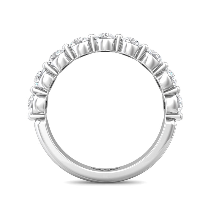 Channel/Shared Prong Wedding Band from the Channel/Shared Prong collection