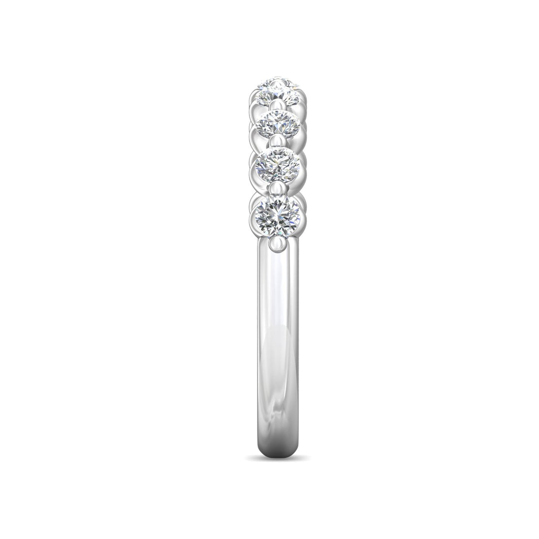 Channel/Shared Prong Wedding Band from the Channel/Shared Prong collection