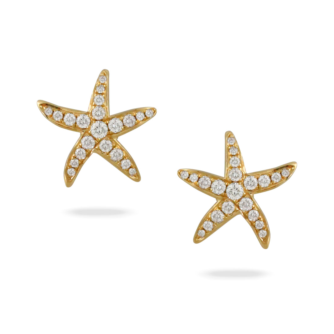 E8984-2-18K YELLOW GOLD DIAMOND EARRING