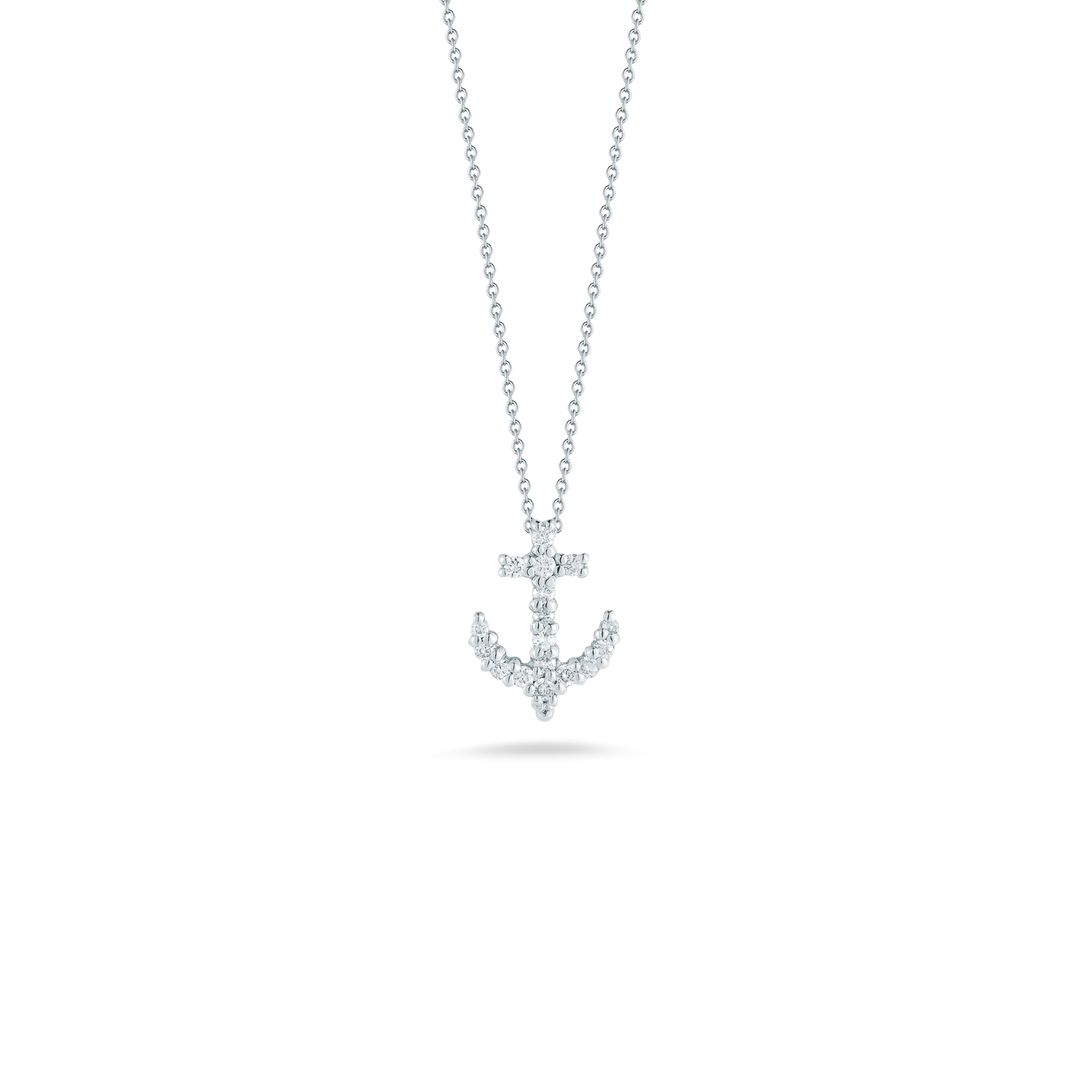 Roberto Coin 18K White Gold Pendant - Anchor
