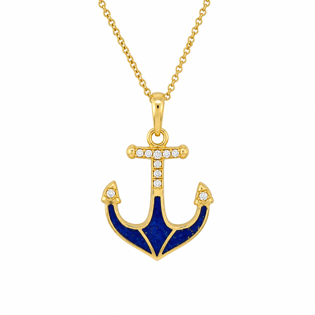 Kabana 14K Yellow Gold Lapis Lazuli 0.25 ctw Diamond Pendant