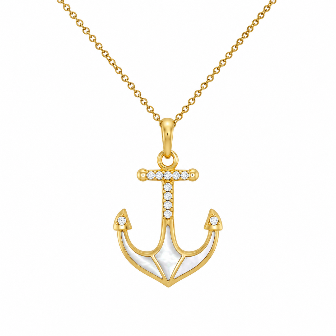 Kabana 14K Yellow Gold White Mother-of-Pearl 0.09 ctw Diamond Pendant