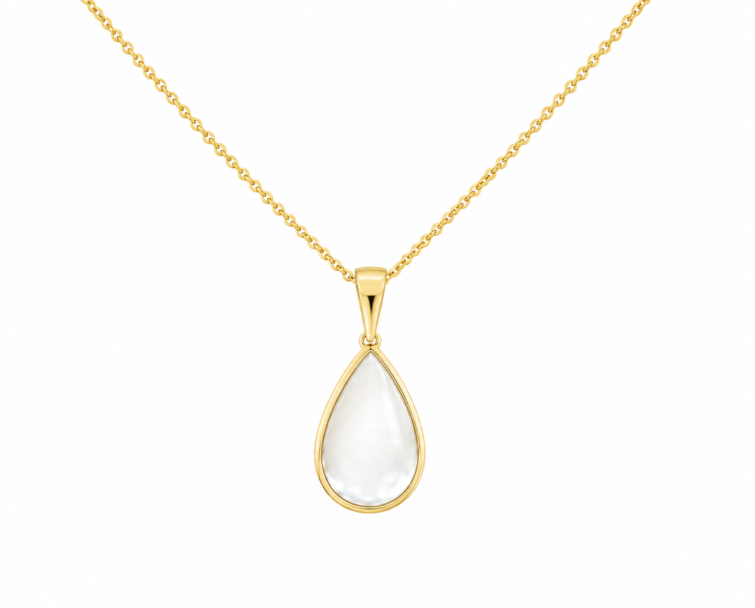 Kabana 14K Yellow Gold White Mother-of-Pearl Pendant