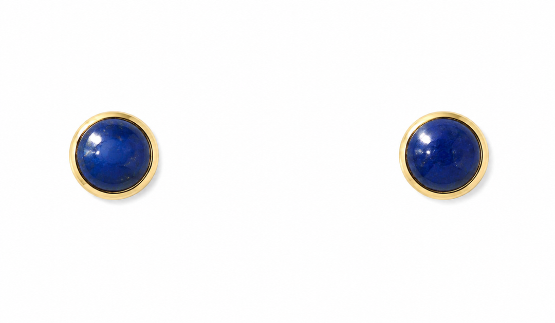 Kabana 14K Yellow Gold Lapis Lazuli Stud Earrings