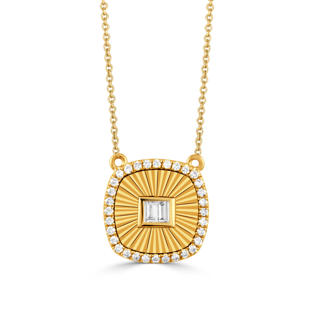 N11729-18K YELLOW GOLD DIAMOND NECKLACE