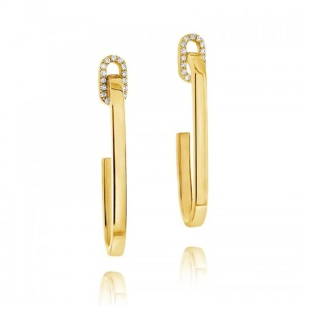 Roberto Coin 18K Yellow Gold Earrings - Single Link Drop