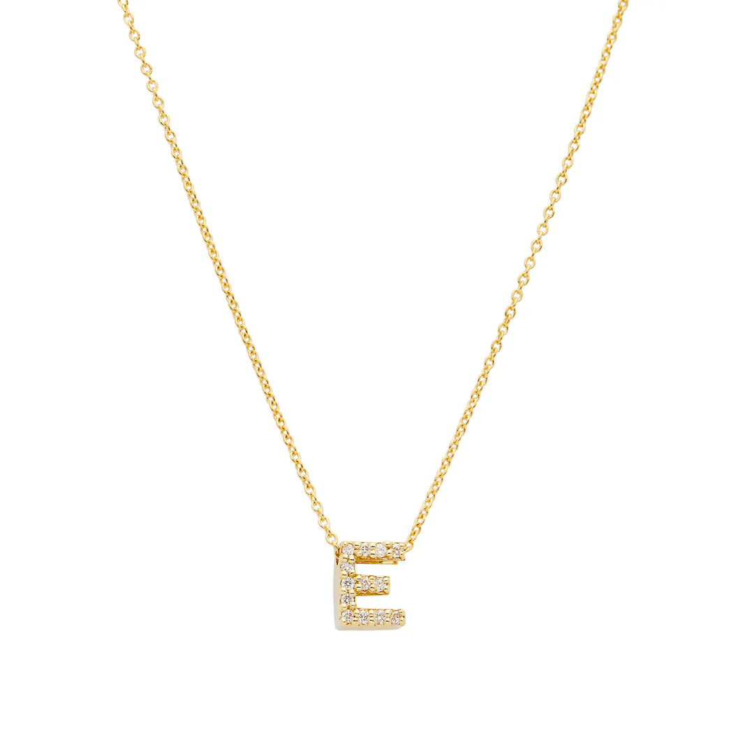 M RCO 18Y LOVE LETTER "E" D=.06TW PND 16/18" ADJ