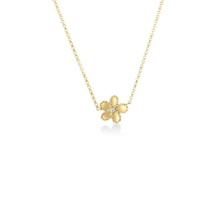 M RCO 18Y JASMINE FLOWER D=0.01TW GH/SI NK ADJ 16-18