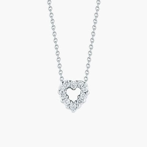 M RCO 18W DIA & PINK SAP HEART NK PS=.10CTTW D=.10CTTW 16-18