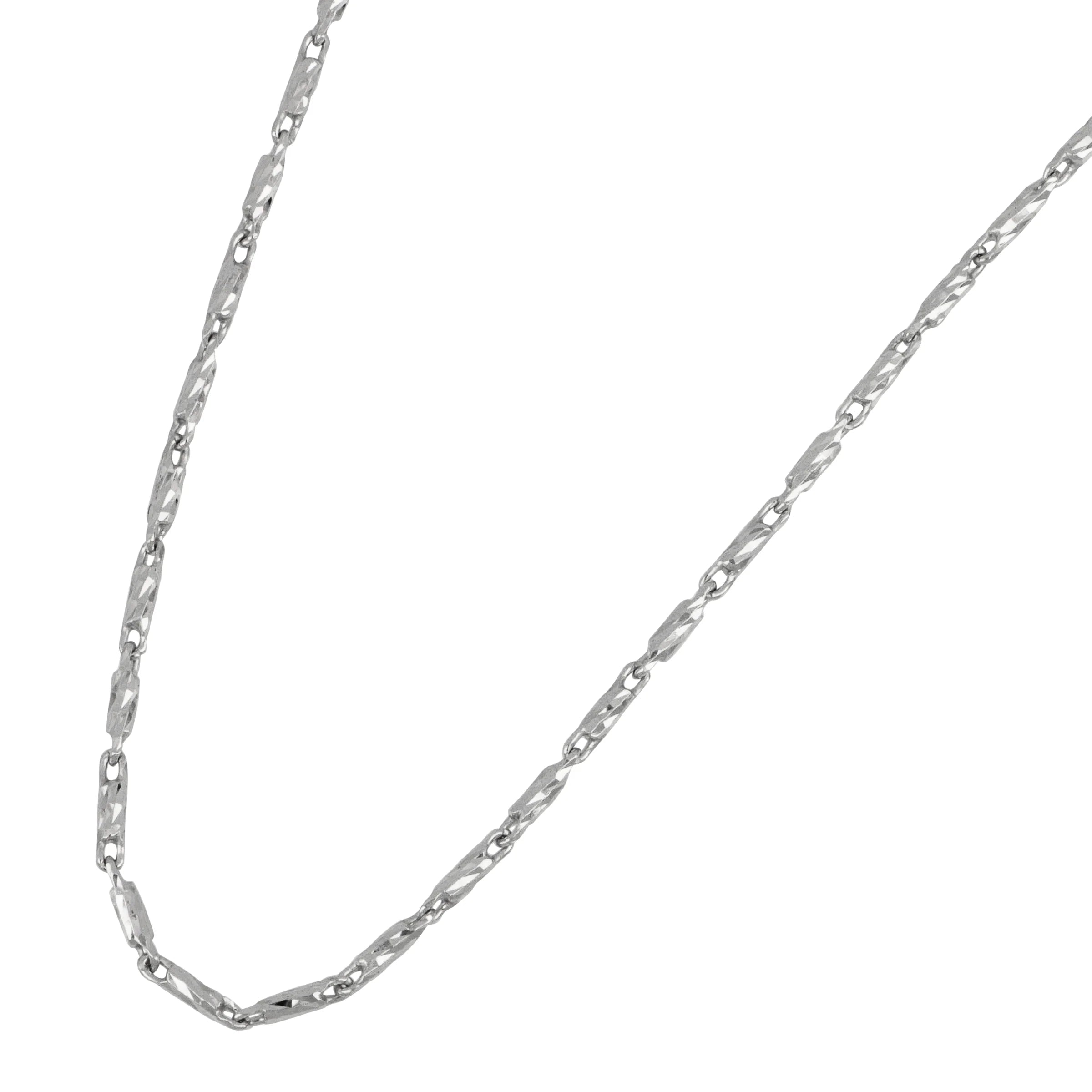 What Is A Raso Chain Pattern Sterling Silver 1.2mm Raso Chain 20