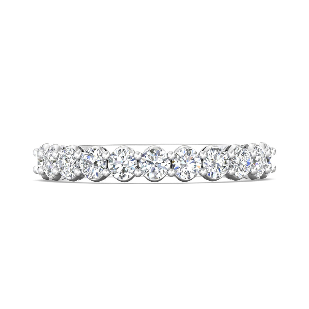 Channel/Shared Prong Wedding Band from the Channel/Shared Prong collection