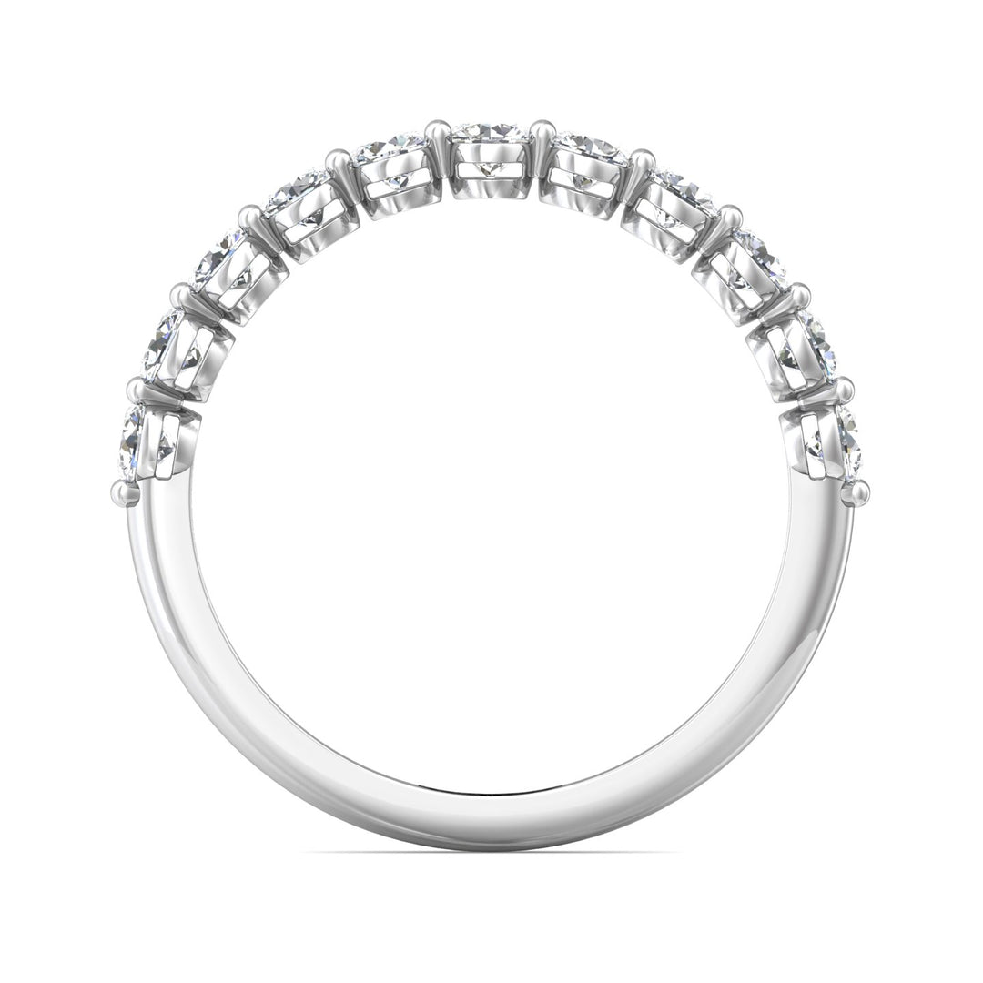 Channel/Shared Prong Wedding Band from the Channel/Shared Prong collection